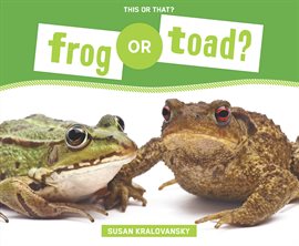 Cover image for Frog or Toad?