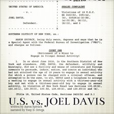 Cover image for United States Vs. Joel Davis
