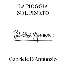 La pioggia nel pineto