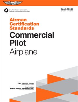 Imagen de portada para Commercial Pilot Airman Certification Standards - Airplane
