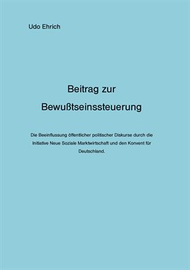 Cover image for Beitrag zur Bewußtseinssteuerung