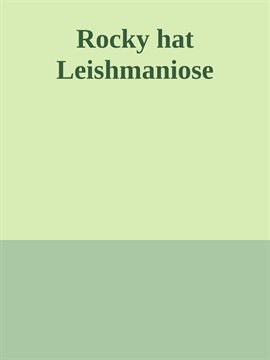 Imagen de portada para Rocky hat Leishmaniose