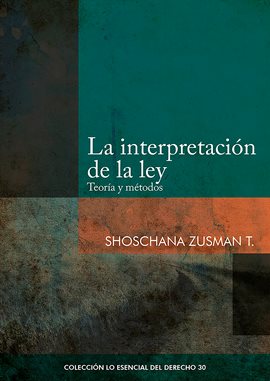Cover image for La interpretación de la ley