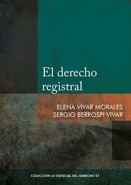 Cover image for El derecho registral