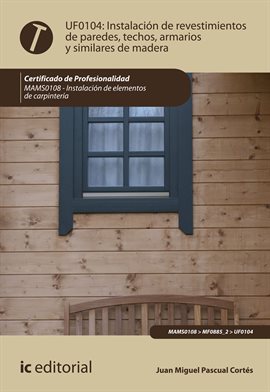 Imagen de portada para Instalación de revestimientos de paredes, techos, armarios y similares de madera