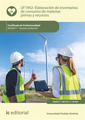 Cover image for Elaboración de inventarios de consumo de materias primas y recursos