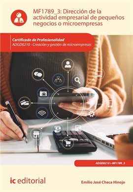 Cover image for Dirección de la actividad empresarial de pequeños negocios o microempresas.
