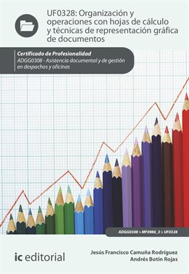 Cover image for Organización y operaciones con hojas de cálculo y técnicas de representación gráfica en documentos