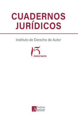 Cover image for Cuadernos jurídicos del Instituto de Derecho de Autor