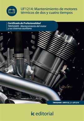 Cover image for Mantenimiento de motores térmicos de dos y cuatro tiempos. TMVG0409