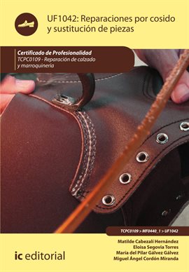 Cover image for Reparaciones por cosido y sustitución de piezas.