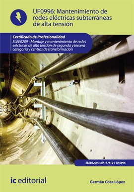 Cover image for Mantenimiento de redes eléctricas subterráneas de alta tensión