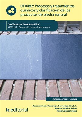 Cover image for Procesos y tratamientos químicos y clasificación de los productos de piedra natural.