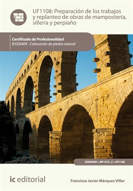 Cover image for Preparación de los trabajos y replanteo de obras de mampostería, sillería y perpiaño