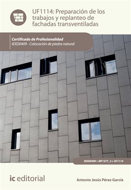 Cover image for Preparación de los trabajos y replanteo de fachadas transventiladas.