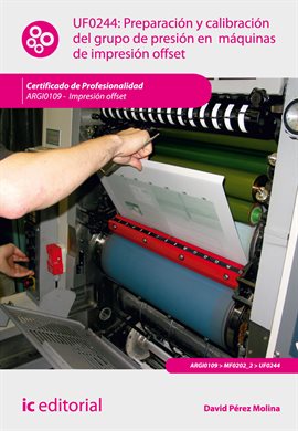 Cover image for Preparación y calibración del grupo de presión en máquinas de impresión offset.