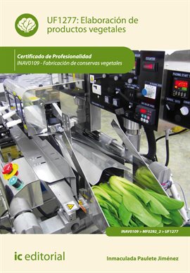 Cover image for Elaboración de productos vegetales