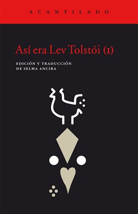 Cover image for Así era Lev Tolstói, Volumen I