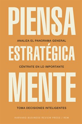 Cover image for Piensa estratégicamente