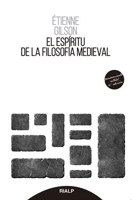 Cover image for El espíritu de la filosofía medieval