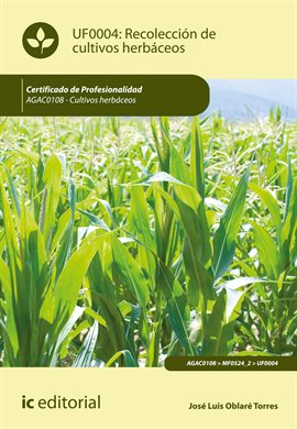 Cover image for Recolección de cultivos herbáceos