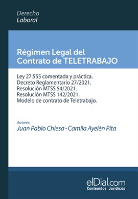 Cover image for Régimen Legal del Contrato de Teletrabajo