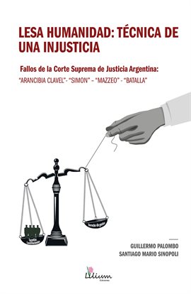 Cover image for Lesa humanidad: técnica de una injusticia
