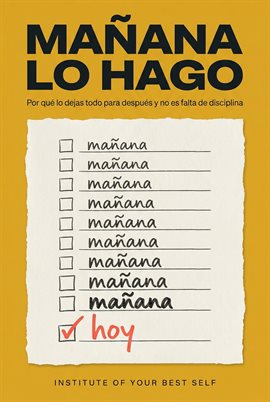 Mañana lo hago