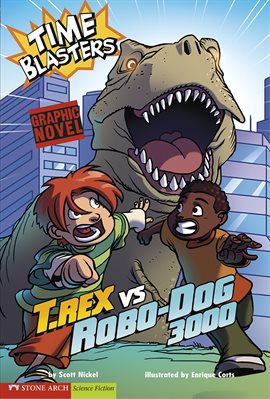 Cover image for T. Rex vs Robo-Dog 3000