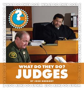 Cover image for What Do They Do? Judges