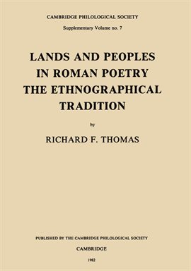 Cover image for Lands and Peoples in Roman Poetry
