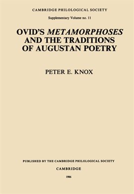 Cover image for Ovid's Metamorphoses and the Traditions of Augustan Poetry