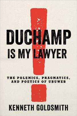Cover image for Duchamp Is My Lawyer