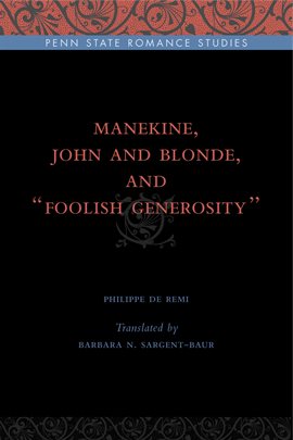 Cover image for Manekine, John And Blonde, And "Foolish Generosity"