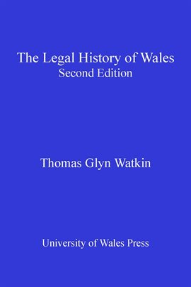 Cover image for The Legal History of Wales
