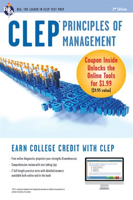 Cover image for CLEP Principles of Management Book + Online