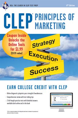 Cover image for CLEP® Principles of Marketing Book + Online