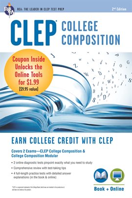 Cover image for CLEP® College Composition 2nd Ed.,  Book + Online