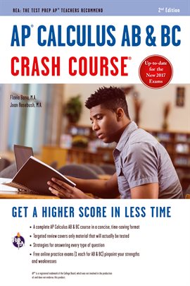 Imagen de portada para AP® Calculus AB & BC Crash Course, 2nd Ed.,  Book + Online