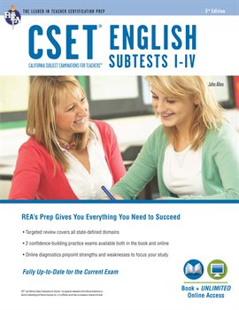 Cover image for CSET English Subtests I-IV Book + Online