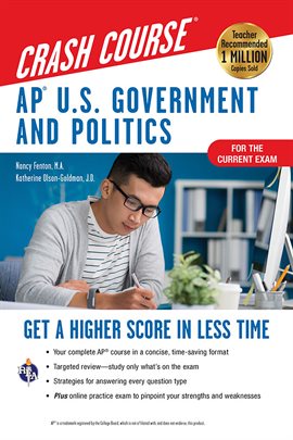 Cover image for AP® U.S. Government & Politics Crash Course, For the 2020 Exam, Book + Online