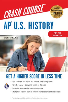 Imagen de portada para AP® U.S. History Crash Course, for the 2020 Exam, Book + Online