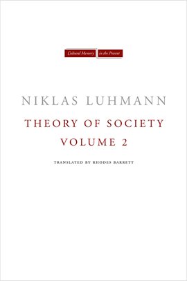 Cover image for Theory of Society, Volume 2