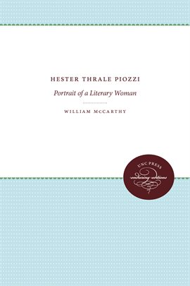 Cover image for Hester Thrale Piozzi