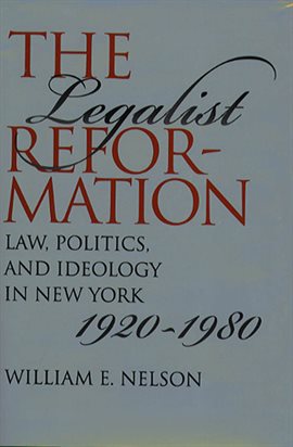 Cover image for The Legalist Reformation