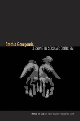 Cover image for Lessons in Secular Criticism