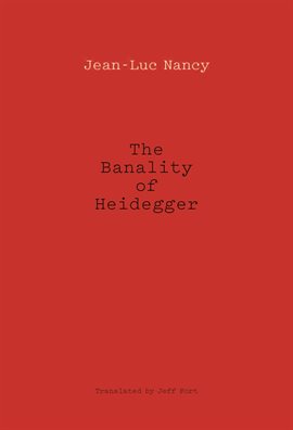 Cover image for The Banality of Heidegger