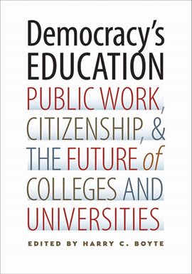 Cover image for Democracy's Education