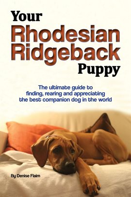 Imagen de portada para Your Rhodesian Ridgeback Puppy