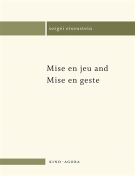 Cover image for Mise en jeu and Mise en geste